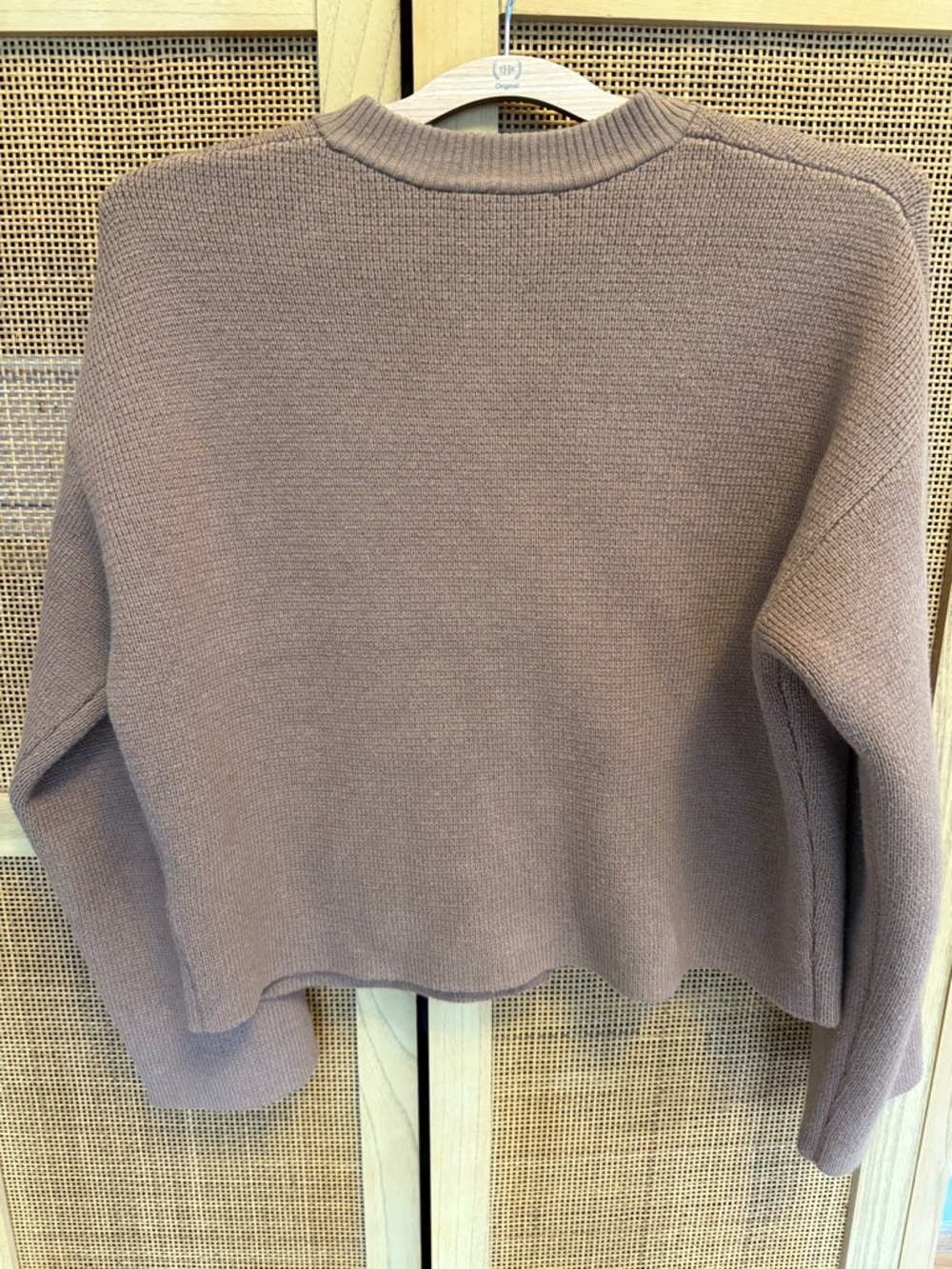 Sezane Valerio Wool Cotton Blend Cardigan in Camel Size Medium EUC - Picture 11 of 16
